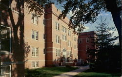 Residence Hall on Campus of Northwest Missouri State College Postcard