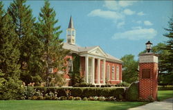 View of Library and Landes Gateway - Susquehanna University Postcard