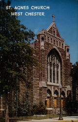 St. Agnes Roman Catholic Church West Chester, PA Postcard Postcard