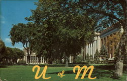 U of M Campus Scene Postcard