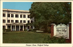 Sampus scene showing Snyder Hall Spartanburg, SC Postcard Postcard