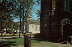 Downtown Churches Greenwood, SC Postcard Postcard