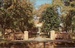 Entrance to Anderson College Postcard