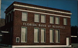 Florida Bank at Bushnell Postcard