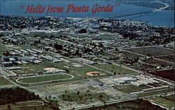 Aerial View of Punta Gorda Florida Postcard Postcard