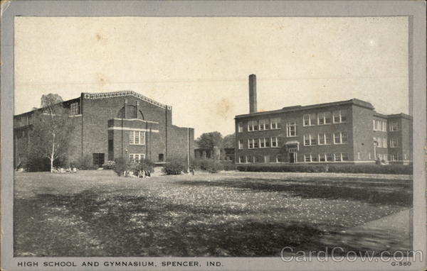 High School and Gymnasium Spencer Indiana
