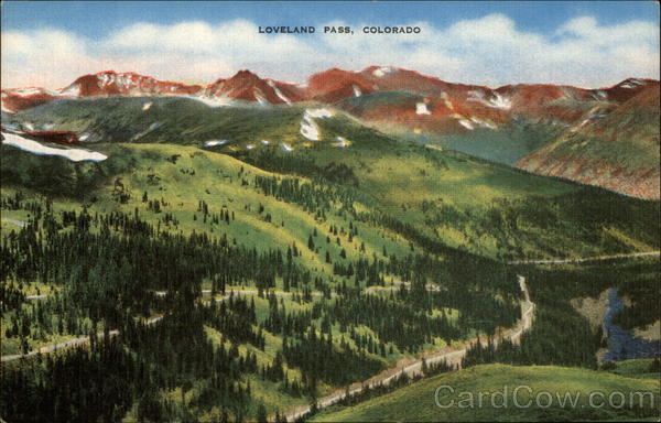 View of Loveland Pass Montezuma Colorado