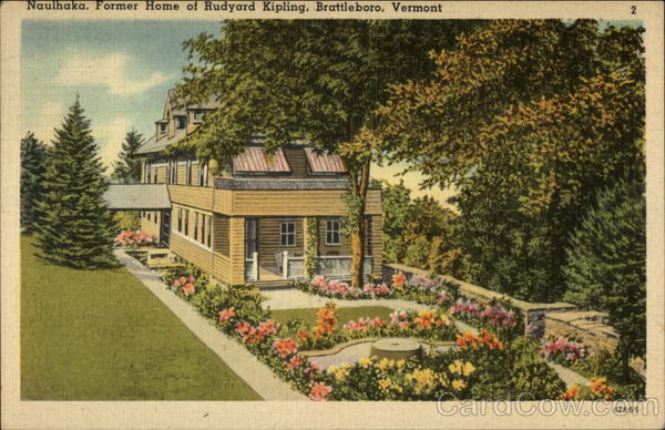 Naulhaka, former home of Rudyard Kipling Brattleboro Vermont