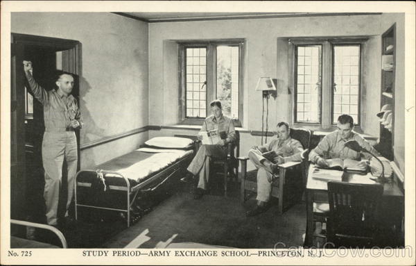 Study Period, Army Exchange School Princeton New Jersey