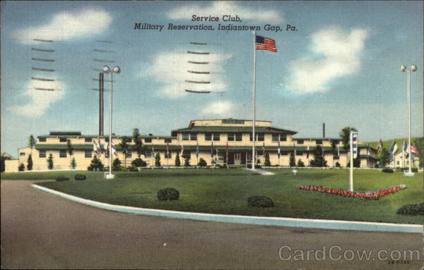 Service Club, Military Reservation Indiantown Gap Pennsylvania