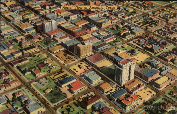 Aerial View of Amarillo, Texas