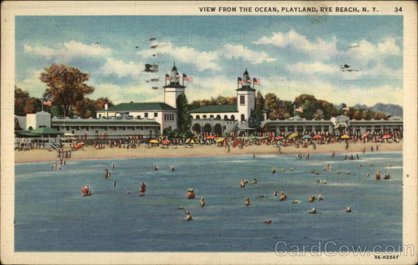 View from the Ocean, Playland, Rye Beach New York