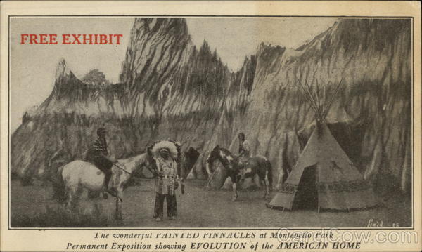 Painted pinnacles at Montebello Park Los Angeles California