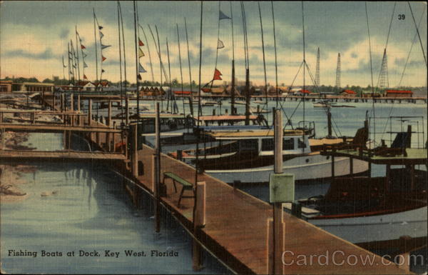 Fishing Boats at Dock Key West Florida
