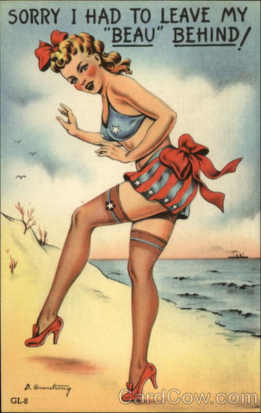 Patriotic Bathing Beauty B. Armstrong Swimsuits & Pinup