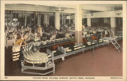 Packing Room, Kellogg Company Postcard