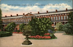 Pontalba Building, Jackson Square, in the Old French Quarter Postcard