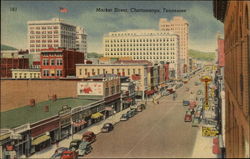 Market Street Chattanooga, TN Postcard Postcard