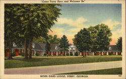 Moss Oaks Lodge Perry, GA Postcard Postcard