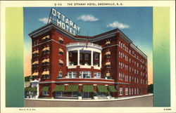 The Ottaray Hotel Greenville, SC Postcard Postcard