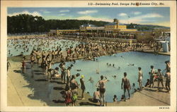 Swimming Pool, Swope Park Postcard