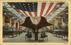 Main Exhibit Room, Mariners' Museum Newport News, VA Postcard Postcard