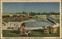 Swimming Pool, Thurderbird Country Club Postcard