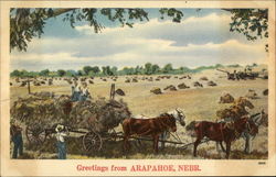 Greetings from Arapahoe, Nebr Postcard