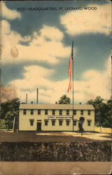 Post Headquarters, Ft. Leonard Wood Postcard