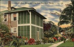 Officer's Row, Naval Operating Base Postcard