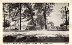 The Maple Glen Motel Postcard