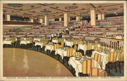 Terrace Garden Restaurant at the Morrison Hotel Postcard