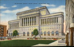 Milwaukee County Court House Postcard