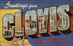 Greetings from Clovis New Mexico Postcard Postcard