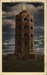 Enger Memorial Tower Duluth, MN Postcard Postcard