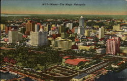 Miami--The Magic Metropolis Florida Postcard Postcard