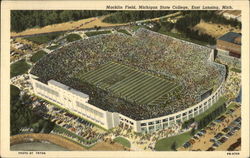 Macklin Field, Michigan State College Postcard