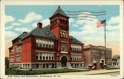 High School and Gymnasium Postcard