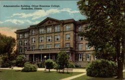 Administration Building, Olivet Nazarene College Postcard