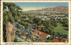 South Palm Springs from above the Desert Inn Postcard