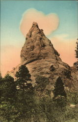 Prospect Dome, South Cheyenne Canon Colorado Springs, CO Postcard Postcard