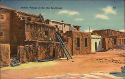 Indian Village of the Ole Southwest Postcard