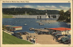 Boat Dock at Norris Dam Tennessee Postcard Postcard