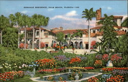 Donahue Residence Palm Beach, FL Postcard Postcard