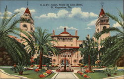 Court, Ponce de Leon Hotel Postcard