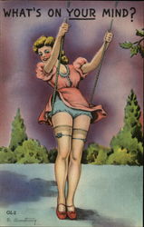 What's On Your Mind? Swimsuits & Pinup Postcard Postcard