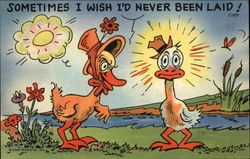 Sometimes I wish I'd never been laid! Postcard
