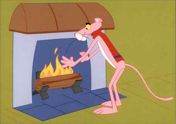 The Pink Panther at the magic fireplace Mirisch-Geoffrey-DF