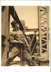 A derrick man Photographic Art Postcard Postcard