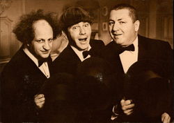 Three Stooges Postcard